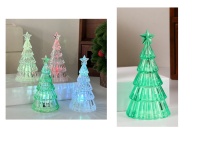 Dekoracja świąteczna CHOINKA LED 11x6 cm ZIELONA