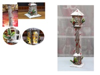 Dekoracja świąteczna drewniana LATARNIA LED 80 cm