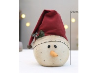 Dekoracja świąteczna GŁOWA BAŁWANA 23 cm