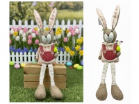 Dekoracja wielkanocna ZAJĄC ze zwisającymi nogami 62x16x10 cm