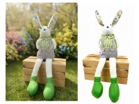 Dekoracja wiosenna ZAJĄC 54x15x8 cm