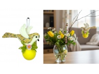 Dekoracja zawieszka wielkanocna PTASZEK i JAJKO 17x15x5 cm