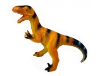 Dinozaur gumowy (światło, dźwięk) 30x20x8 cm - POMARAŃCZOWO CZARNY