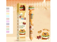 Długopis 10-kolorowy BURGER w kartoniku 15,5 cm
