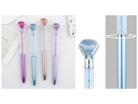 Długopis DIAMENT z niebieskim wkładem 16 cm MIX KOLOR