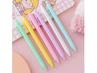 Długopis pastelowy pstrykany z czarnym wkładem żelowy 14,5 cm- 1 szt