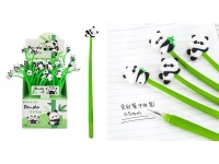 Długopis silikonowy PANDA żelowy z czarnym wkładem 0.5mm 18,5 cm MIX