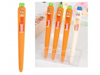 Długopis śmieszna MARCHEWKA żelowy z czarnym wkładem 14,5 cm MIX KOLOR