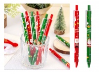 Długopis ŚWIĄTECZNY żelowy z czarnym wkładem 0.5mm MIX - 1 szt