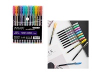 Długopisy żelowe KOLOROWE - METAL PEN - 12 kolorów HC6407-12