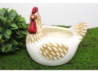 Doniczka ceramiczna KURA 18x15,5x14 cm