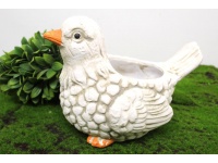 Doniczka ceramiczna, osłonka PTAK 25,5x18x17 cm