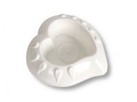 Doniczka do kompozycji Serce 24 cm biała