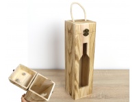 Drewniane pudełko na wino DECOUPAGE 35x10x10 cm