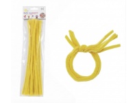 Druciki kreatywne wyciory, wyciorki 30 cm ZÓŁTE 30 szt 