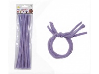 Druciki kreatywne wyciory, wyciorki 30 cm FIOLETOWE 30 szt 