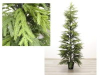 Drzewko świąteczne CHOINKA silikonowa w czarnej doniczce 180 cm ZIELONA