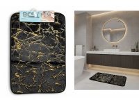 DYWANIK łazienkowy (60x40 cm) złoty MARMUREK CZARNY