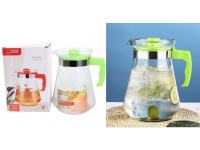 Dzbanek szklany z plastikową pokrywką, z miarką 2000 ml