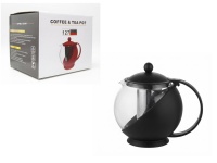 Dzbanek szklany z zaparzaczem 1250 ml w kartonie 17,5x15 cm