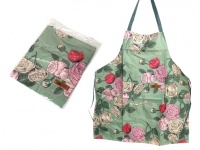 Fartuch, fartuszek kuchenny kwiaty 70x64 cm