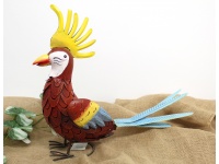 Figura ozdobna, metalowa PAPUGA 60x45x15 cm 