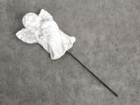 Figurka betonowa ANIOŁ NA PIKU 19x6,5x3 cm SZARA