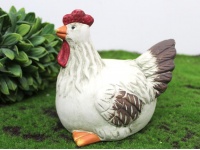 Figurka ceramiczna KOGUT siedzący 14,5x12x8 cm