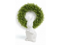 Figurka ceramiczna KRÓLIK 20x10x9 cm - biały