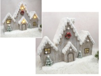 Figurka ceramiczna LED DOMEK 52x39x15 cm