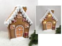 Figurka ceramiczna LED DOMEK z piernika 40x33x15 cm