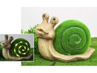 Figurka ceramiczna mech SOLARNA ŚLIMAK 31x23x16 cm