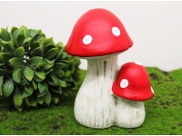 Figurka ceramiczna MUCHOMORY dwa 18x12x7,5 cm