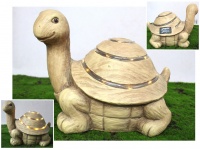 Figurka ceramiczna SOLARNA ŻÓŁW 30,5x27x23,5 cm