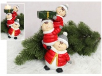 Figurka ceramiczna, świecznik DZIECI 21x11x9 cm (32268-1)