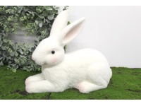Figurka ceramiczna ZAJĄC flokowany 35x30 cm