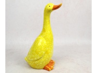 Figurka ceramiczna żółta GĘŚ 30,5x15x11,5 cm