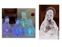 Figurka LED JEZUS 13x8x5 cm TRANSPARENTNA