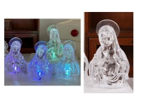 Figurka LED MARYJA 13x7x5 cm TRANSPARENTNA
