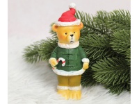 Figurka polyston MIŚ jasno BRĄZOWY świąteczny 13,5 cm (35352-3)