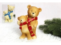 Figurka polyston MISIE przewiązane szalikiem 19x15x3 cm MIX KOLOR (35186)