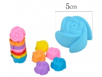 Forma silikonowa RÓŻA 5 cm MIX KOLOR