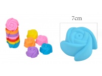 Forma silikonowa RÓŻA 7x3,5 cm MIX KOLOR - 1 szt