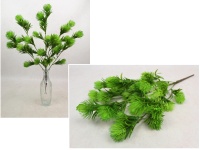 Gałązka ala OSET silikonowy wys. 50 cm, 6 łodyg ZIELONA cieniowana