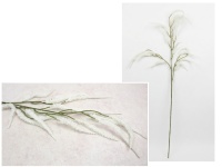 Gałązka AMARANTUS silikonowy wys. 90 cm, 2 ramiona BIAŁA