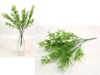 Gałązka ASPARAGUS silikonowy wys. 35 cm, 5 łodyg ZIELONA