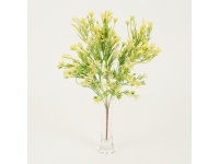 Gałązka dekoracyjna, bukiet 5-ramienny 35 cm - 1 szt ŻÓŁTY 23-02