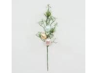 Gałązka dekoracyjna WIELKANOCNA perłowa 42 cm - 1 szt