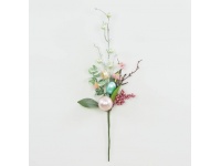 Gałązka dekoracyjna WIELKANOCNA perłowa 44 cm - 1 szt