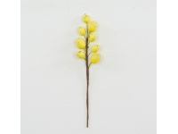 Gałązka dekoracyjna z pisankami 15 cm - ŻÓŁTA